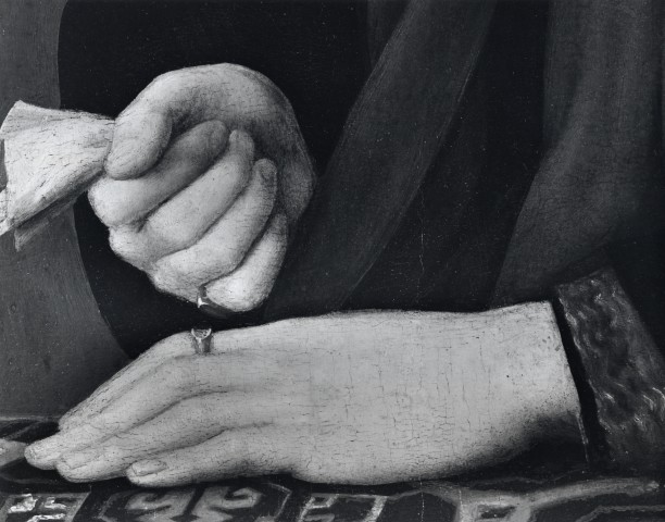Newbery, Sydney W. — Sanzio Raffaello - sec. XVI - Ritratto di giovane uomo: mani — particolare